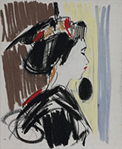 舞妓　横顔