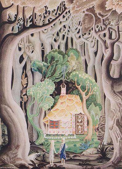 カイ・ニールセン　ヘンゼルとグレーテル（『雪の花　グリム童話集』より）　1924年（1929年刊）　明治学院大学図書館　絵本とメルヘン・コレクション