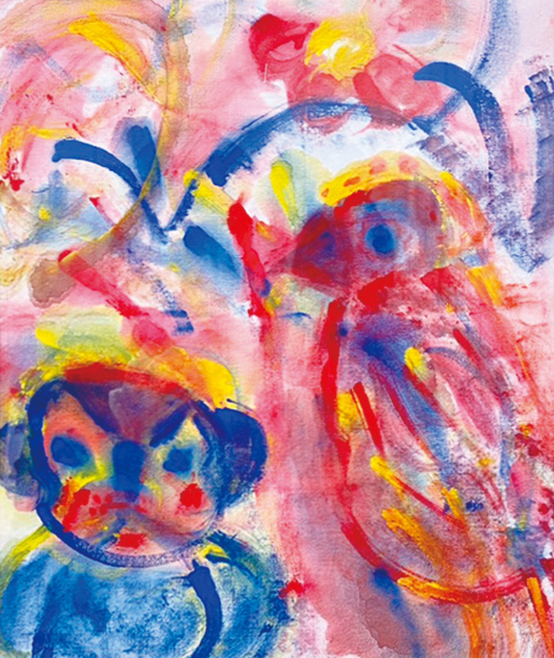 小林静江「 花と鳥とコアラ」