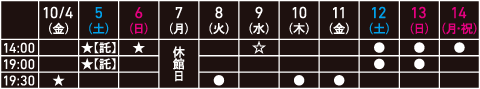 ゆうめい『姿』schedule